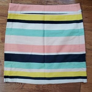 Loft Stripe Multicolor Mini Skirt